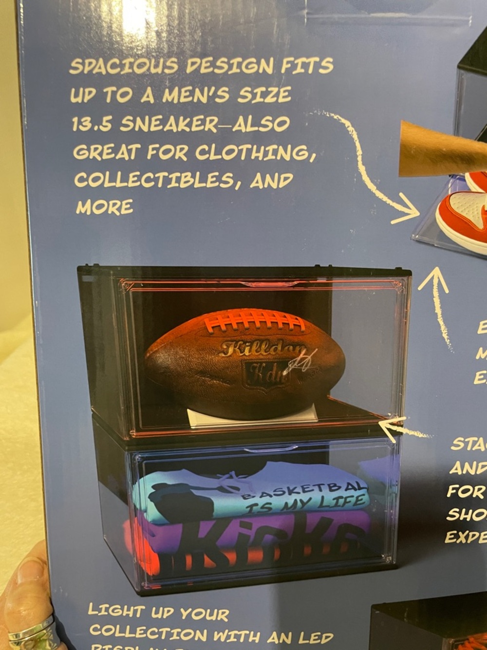 Kicks & Co. Stackable Sneaker Storage LED Box - - Picture 13 of 16